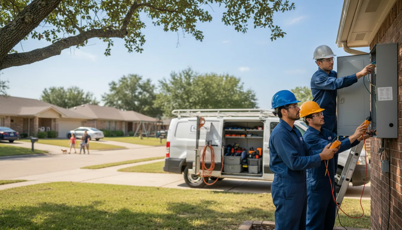 Certified electrician providing emergency electrical services in Hawkins, WI